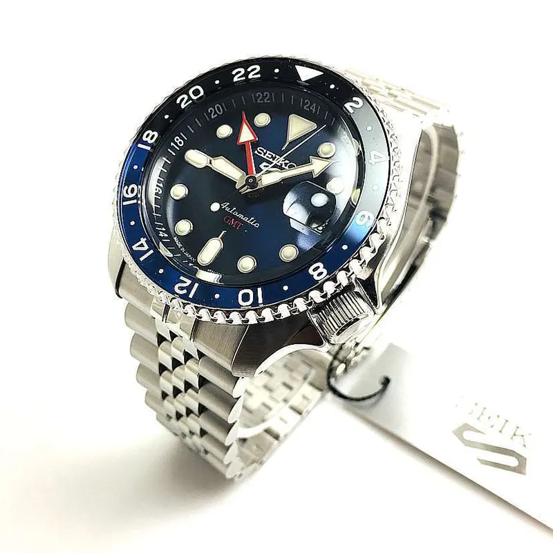 Seiko 5 SKX Sports GMT Blueberry Dial Men’s Watch  SSK003K1